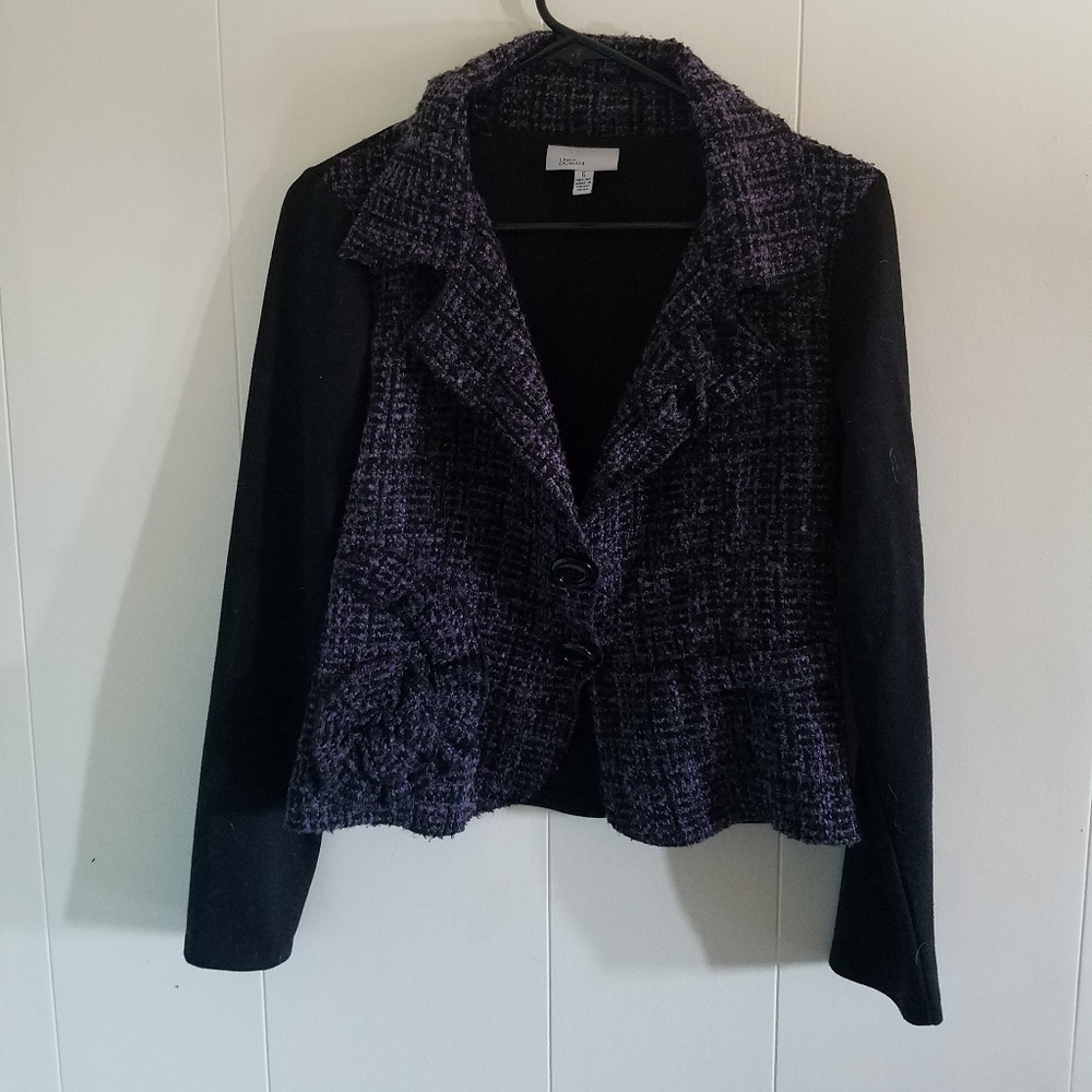 Purple and black jacket